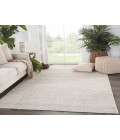 Jaipur Living Limon Indoor/ Outdoor Solid Ivory/ Gray Area Rug (7'10"X10'10")