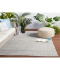 Jaipur Living Crispin Indoor/ Outdoor Solid Gray/ Ivory Area Rug (7'10"X10'10")