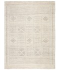 REIGN RUG Jaipur Living Jadene Hand-Knotted Geometric White/ Light Gray Area Rug (7 10"X10 10")