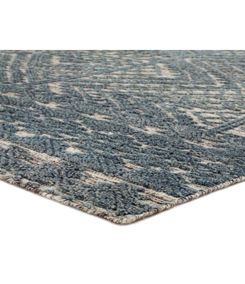 REIGN RUG Jaipur Living Prentice Hand-Knotted Geometric Blue/ Ivory Area Rug (8 10"X13 )