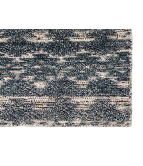 REIGN RUG Jaipur Living Prentice Hand-Knotted Geometric Blue/ Ivory Area Rug (8 10"X13 )