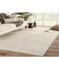 REIGN RUG Jaipur Living Abelle Hand-Knotted Medallion Gray/ Beige Area Rug (8 10"X13 )