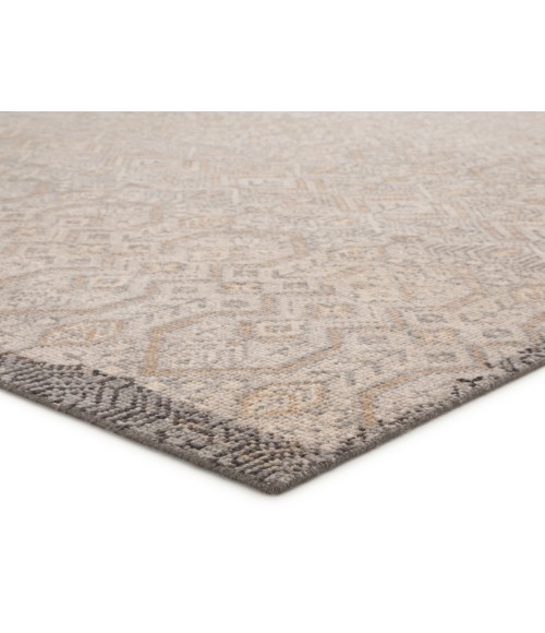 REVOLUTION RUG Jaipur Living Prospect Hand-Knotted Tribal Gray/ Gold Area Rug (10 X14 )