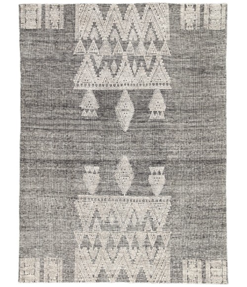 RIZE RUG Jaipur Living Torsby Hand-Knotted Geometric Black/ Ivory Runner Rug (3 X10 )