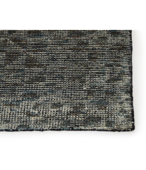 RIZE RUG Jaipur Living Zaid Hand-Knotted Geometric Gray/ Black Area Rug (10 X14 )