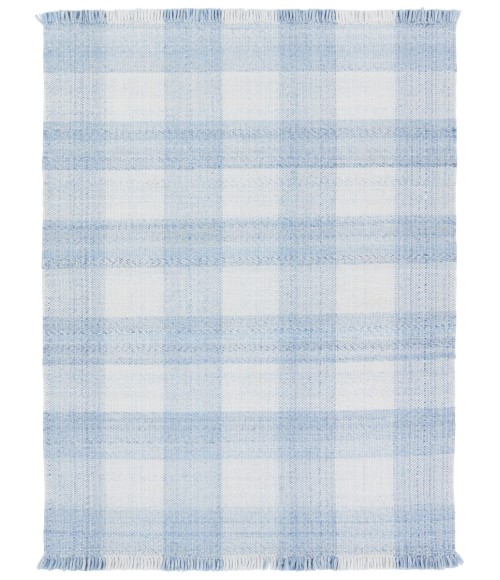 Jaipur Living Truce Handmade Indoor/Outdoor Striped Light Blue/ Ivory Area Rug 9'X12'