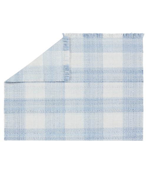 Jaipur Living Truce Handmade Indoor/Outdoor Striped Light Blue/ Ivory Area Rug 9'X12'