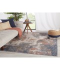 Raveen Area Rug Jaipur Living Hemet Abstract Blue/ Red Runner Rug (2'6"X8')