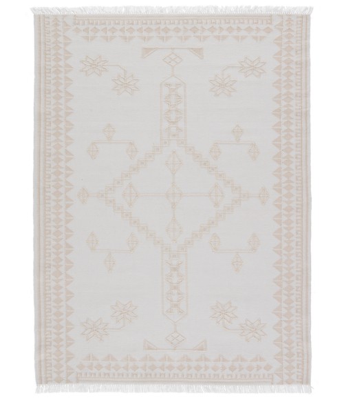 Revelry Area Rug Jaipur Living Ollin Indoor/ Outdoor Medallion White/ Cream Area Rug (8'10"X11'9")