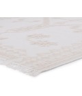 Revelry Area Rug Jaipur Living Ollin Indoor/ Outdoor Medallion White/ Cream Area Rug (8'10"X11'9")