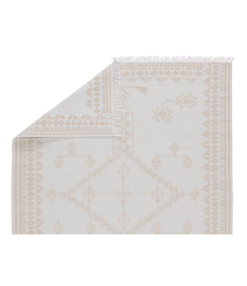 Revelry Area Rug Jaipur Living Ollin Indoor/ Outdoor Medallion White/ Cream Area Rug (8'10"X11'9")