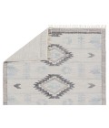 RVR03 Winger Rug Jaipur Living Winger Handmade Indoor/Outdoor Tribal Silver/ Black Area Rug 8'10"X11'9"