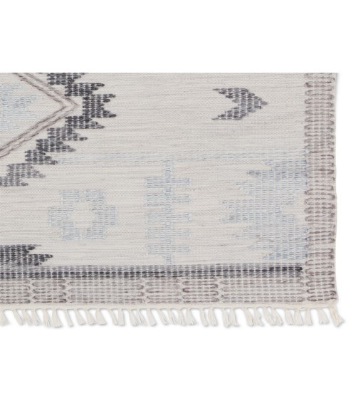 RVR03 Winger Rug Jaipur Living Winger Handmade Indoor/Outdoor Tribal Silver/ Black Area Rug 8'10"X11'9"
