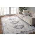 RVR03 Winger Rug Jaipur Living Winger Handmade Indoor/Outdoor Tribal Silver/ Black Area Rug 8'10"X11'9"