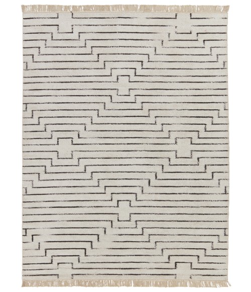 Jaipur Living Alloy Handmade Geometric White/ Black Area Rug (9'X13')