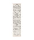SATELLITE RUG Jaipur Living Alloy Handmade Geometric White/ Black Runner Rug (2 6"X10 )