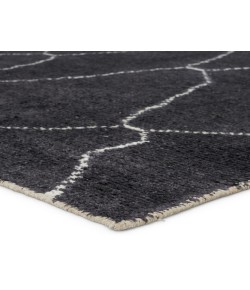 Jaipur Living Carmine Handmade Geometric Dark Gray/ Blue Runner Sat05 Area Rug 2 ft. 6 in. X 10 ft. Runner