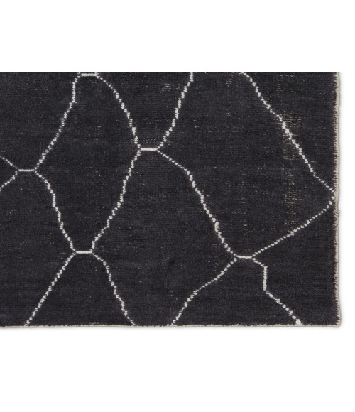 Satellite Area Rug Jaipur Living Carmine Handmade Geometric Dark Gray/ Blue Area Rug (8'X11')