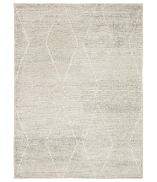 Jaipur Living Ozog Handmade Geometric Light Blue/ Ivory Area Rug (8'X11')