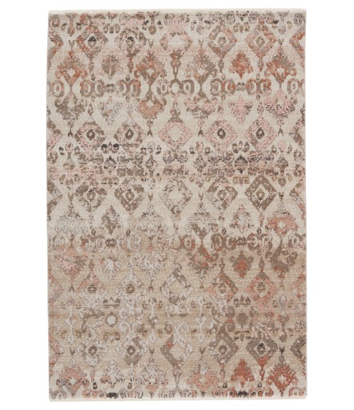 Sanaa By Nikki Chu Area Rug Nikki Chu by Jaipur Living Asani Ikat Tan/ Light Pink Area Rug (7'10"X11'1")
