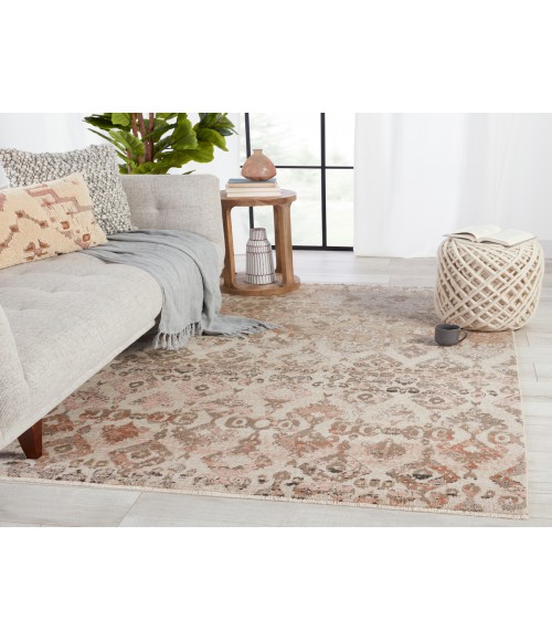 Sanaa By Nikki Chu Area Rug Nikki Chu by Jaipur Living Asani Ikat Tan/ Light Pink Area Rug (7'10"X11'1")