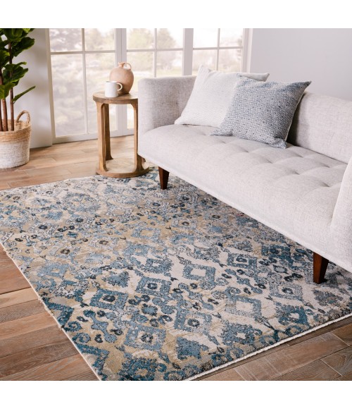 Jaipur Living Sanaa By Nikki Chu Blue SBC02 18 in. Swatch Square Rug