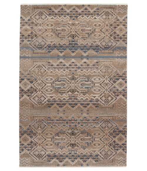 Nikki Chu by Jaipur Living Tamari Tribal Tan/ Blue Area Rug (7'10"X11'1")