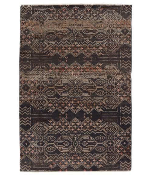 Nikki Chu by Jaipur Living Tamari Tribal Black/ Light Pink Area Rug (5'X7'6")