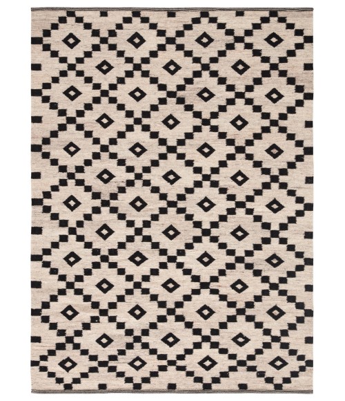 Scandinavia Nordic Area Rug Jaipur Living Croix Handmade Geometric Black/ White Area Rug (5'X8')