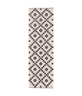 Scandinavia Nordic Area Rug Jaipur Living Croix Handmade Geometric Black/ White Runner Rug (2'6"X8')