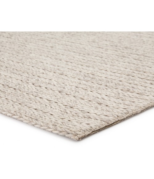 Scandinavia Rakel Area Rug Jaipur Living Grams Handmade Solid Cream/ Light Gray Area Rug (8'X10')