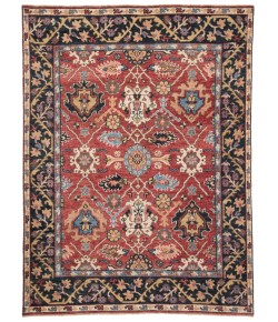 Jaipur Living Aika Hand-Knotted Medallion Red/ Multicolor Sln02 Area Rug 6 ft. X 9 ft. Rectangle