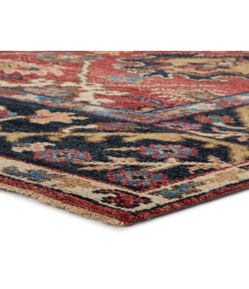 SALINAS RUG Jaipur Living Aika Hand-Knotted Medallion Red/ Multicolor Area Rug (10 X14 )
