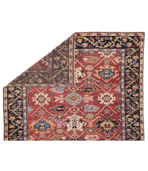SALINAS RUG Jaipur Living Aika Hand-Knotted Medallion Red/ Multicolor Area Rug (10 X14 )