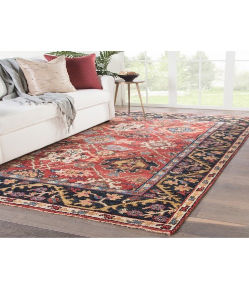SALINAS RUG Jaipur Living Aika Hand-Knotted Medallion Red/ Multicolor Area Rug (10 X14 )