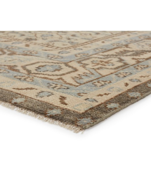 Jaipur Living Farwell Hand-Knotted Medallion Blue/ Ivory Area Rug (8'X10')