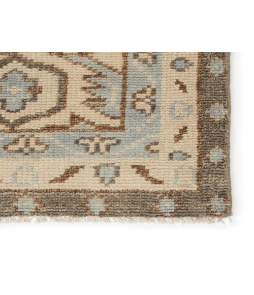 Jaipur Living Farwell Hand-Knotted Medallion Blue/ Ivory Area Rug (8'X10')