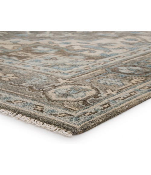 SALINAS RUG Jaipur Living Flynn Hand-Knotted Medallion Gray/ Blue Area Rug (6 X9 )