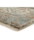 Jaipur Living Slayton Hand-Knotted Medallion Ivory/ Light Teal Runner Rug (3'X12')