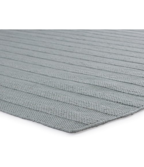 Jaipur Living Miradero Indoor/ Outdoor Striped Sea Green Area Rug (4'X6')