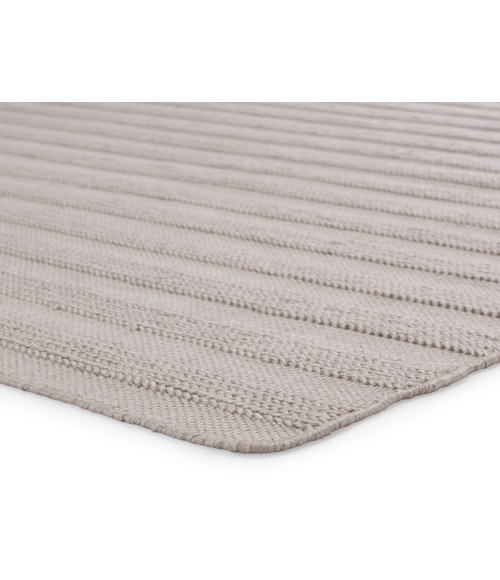 Jaipur Living Miradero Indoor/ Outdoor Striped Light Gray Area Rug (5'X8')