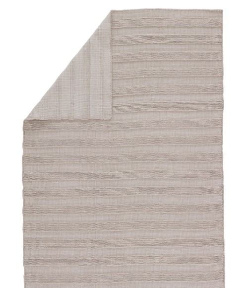 Jaipur Living Miradero Indoor/ Outdoor Striped Light Gray Area Rug (5'X8')