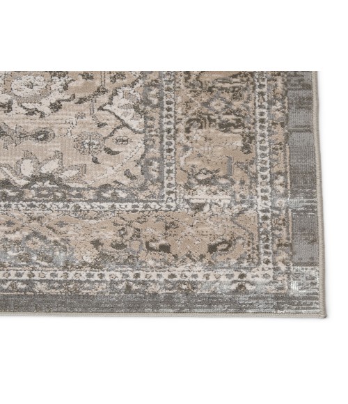 Vibe by Jaipur Living Odel Oriental Gray/ White Area Rug 11'8"X15'