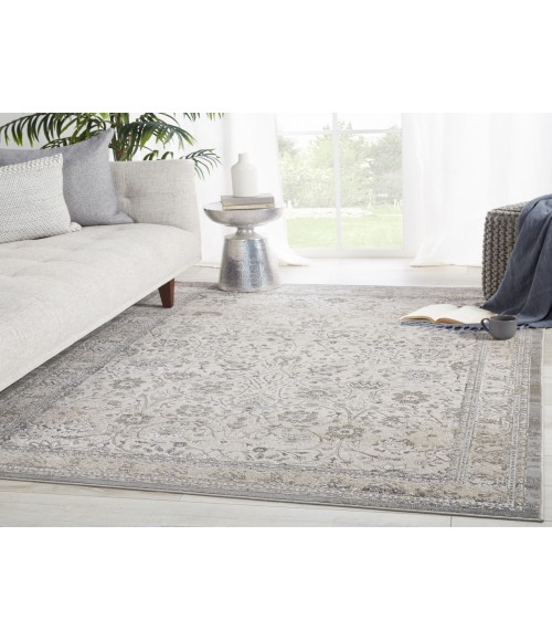 Vibe by Jaipur Living Odel Oriental Gray/ White Area Rug 11'8"X15'