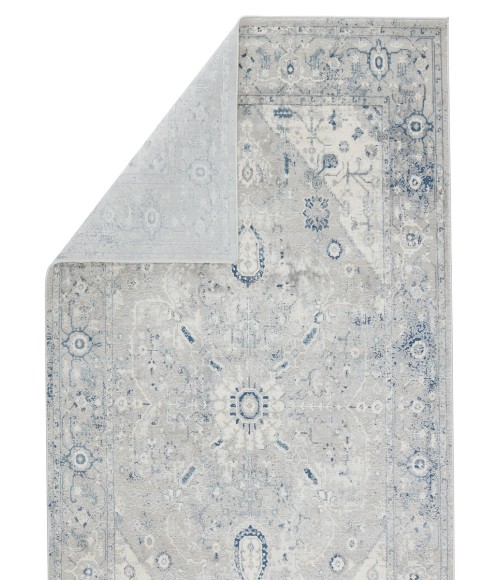 Vibe by Jaipur Living Dianella Medallion Light Gray/ Dark Blue Area Rug (5'X8')