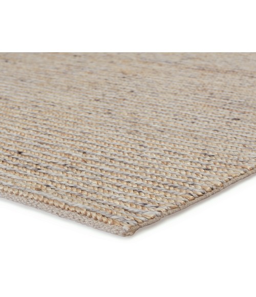 Jaipur Living Merrow Handmade Solid Light Brown/ Silver Area Rug 10'X14'