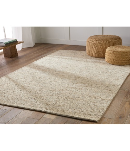 Jaipur Living Merrow Handmade Solid Beige/ Cream Area Rug 2'X3'