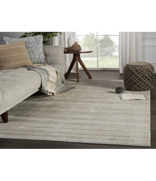 Jaipur Living Gradient Handwoven Solid Gray/ Light Taupe Area Rug (9'X12')