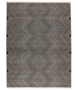 Jaipur Living Satori Galexia STR02 Black - Cream 5 ft. X 8 ft. Rectangle Rug