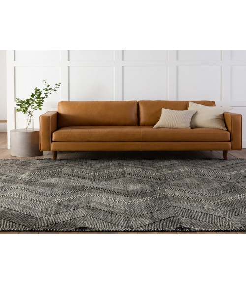 STR02 Galexia Rug Jaipur Living Galexia Handmade Tribal Black/ Cream Area Rug 5'X8'